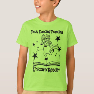 Camiseta Sou uma T-Shirt Unicorn Reader dança - BL