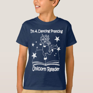 Camiseta Sou uma T-Shirt Unicorn Reader Dançante - WL