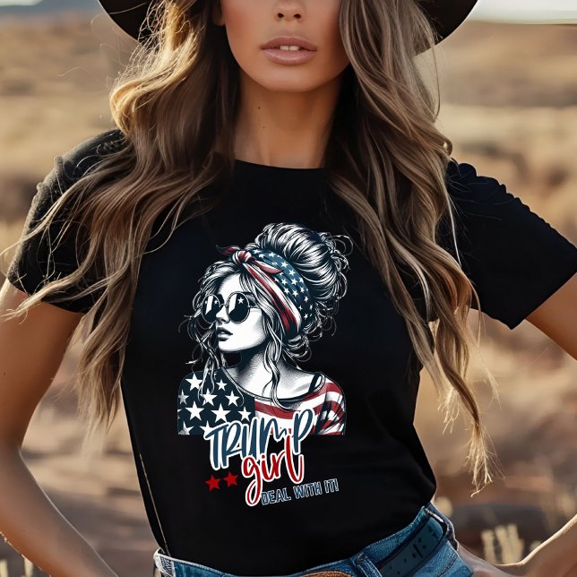 Camiseta Sou uma Trump Girl | Não Lida Com Desculpas (Criador carregado)