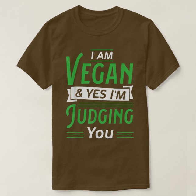 Camiseta Sou vegan e sim, estou te julgando (Frente do Design)