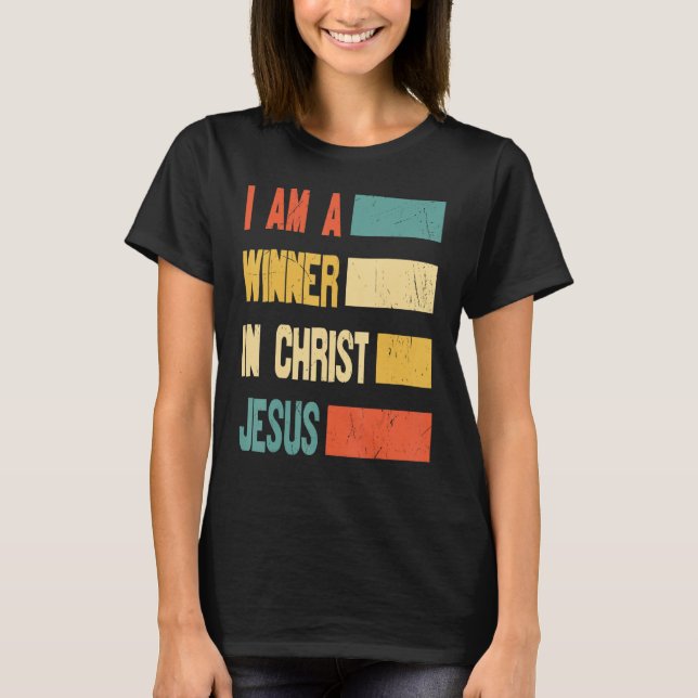 Camiseta Sou Vencedor Do Cristo Jesus Deus Religioso (Frente)