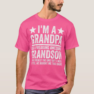 Camiseta Sou vovô de neto vovô.