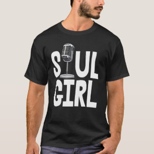 Camiseta Soul Girl Camisetas de microfone para ka