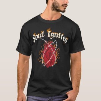 Camiseta Soul Ignites Fire Heart Rock gift
