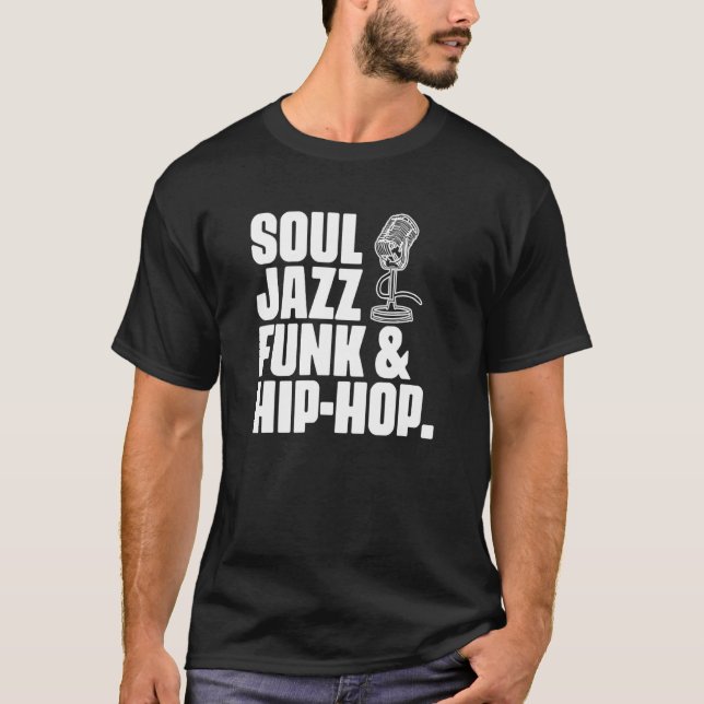 Camiseta Soul Jazz Funk E Hip Hop Músico Genre Musico Mu (Frente)