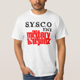 CAMISETA SOULJAHZ, S.Y.S.C.O, FORÇAS ARMADAS,