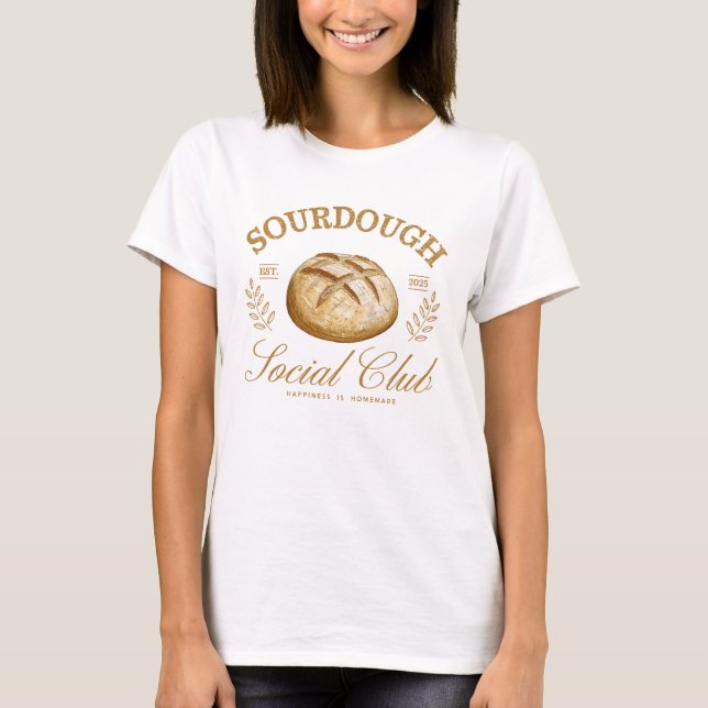 Camiseta Sourdough Lover Girly Social Club (Frente)