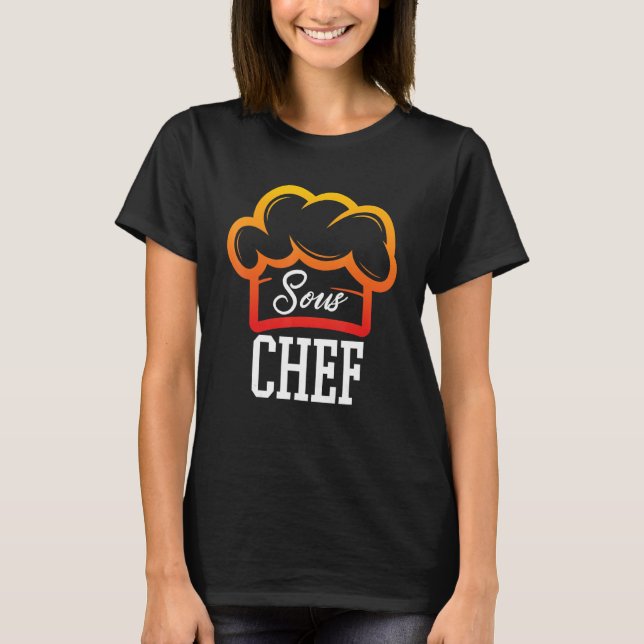 Camiseta Sous Chef Professional ou Home Cook (Frente)