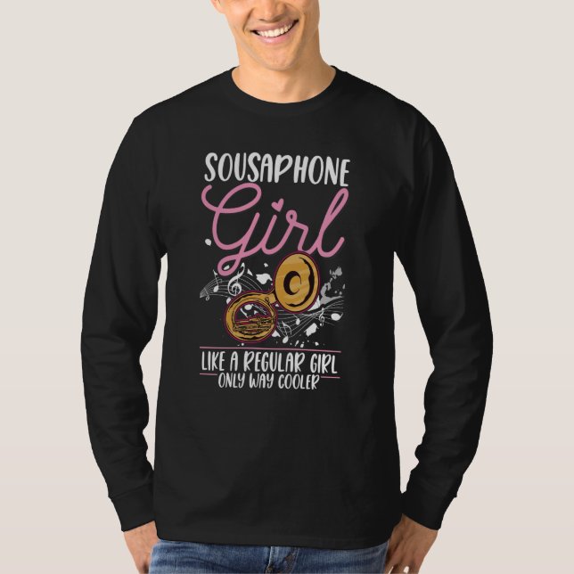 Camiseta Sousaphone Girl Sousaphone Player Sousaphonist (Frente)