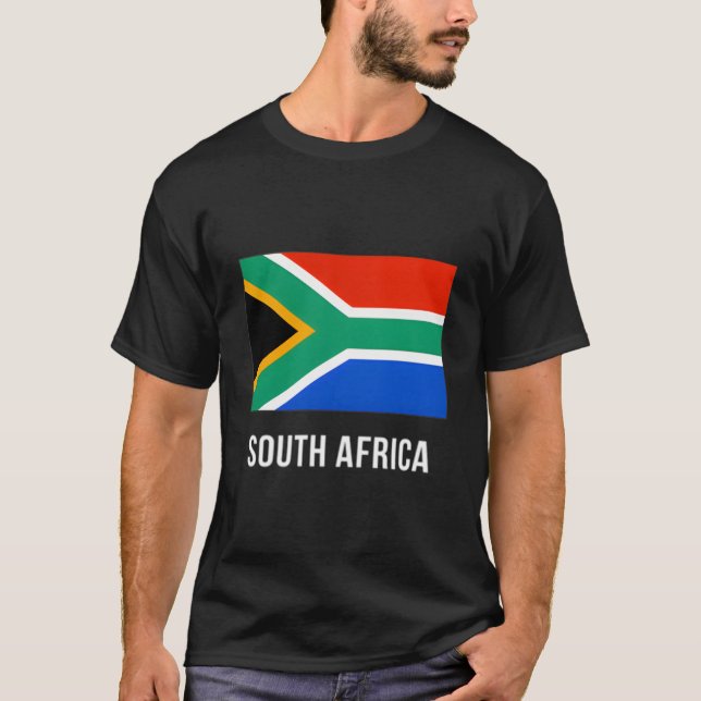 Camiseta South Africa Flag South African (Frente)