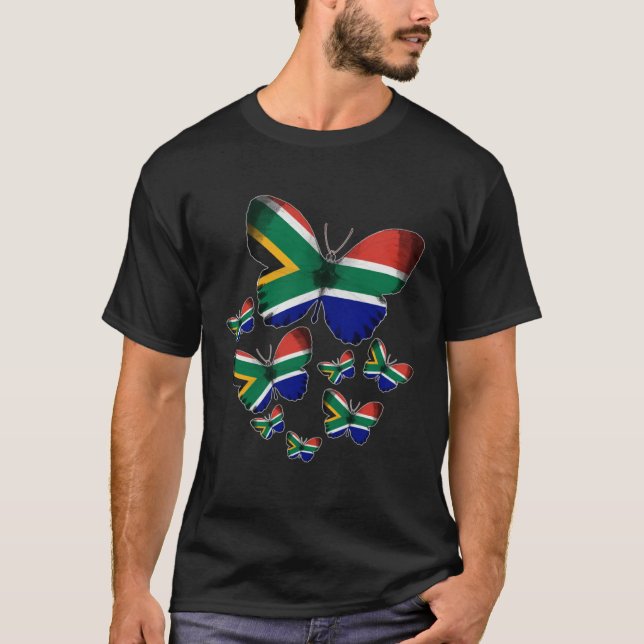 Camiseta South Africa Ideas Kids With Butterfly South Afric (Frente)