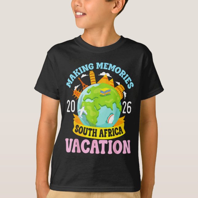 Camiseta South Africa Vacation 2026 Travel Making Memories  (Frente)