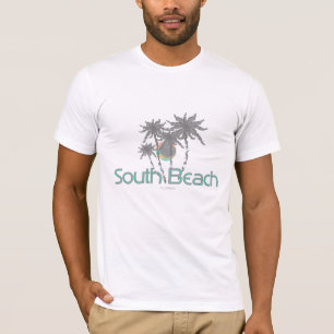 Camiseta South Beach Miami Cinza Palms and Sun