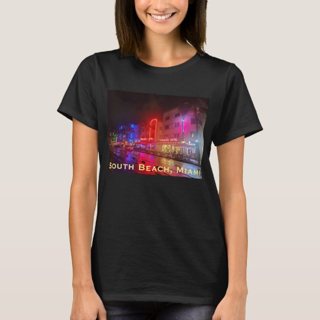 Camiseta South Beach, Miami, Florida Art Deco T-Shirt (Frente)