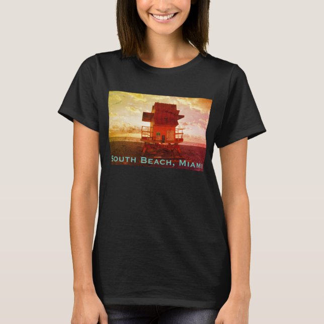 Camiseta South Beach, Torre salva-vidas de Miami (Emergênci (Frente)