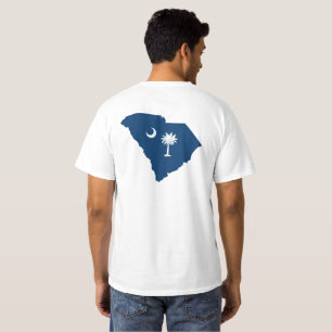 Camiseta South Carolina em azul e em branco