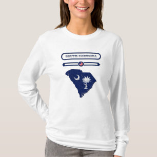 CAMISETA SOUTH CAROLINA MAP, SOUTH CAROLINA. SAMER BRASIL