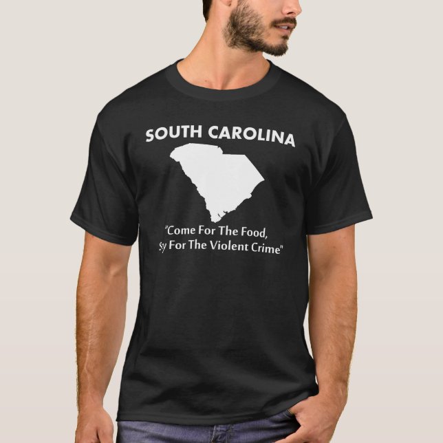 Camiseta South Carolina - vindo para a comida… (Frente)