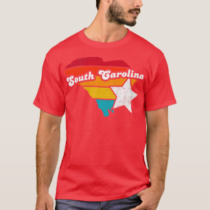 Camiseta South Carolina Vintage angustiou Souvenir
