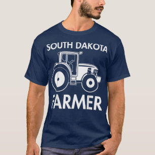 Camiseta South Dakota Farmer Vintage Men Fazenda Loca