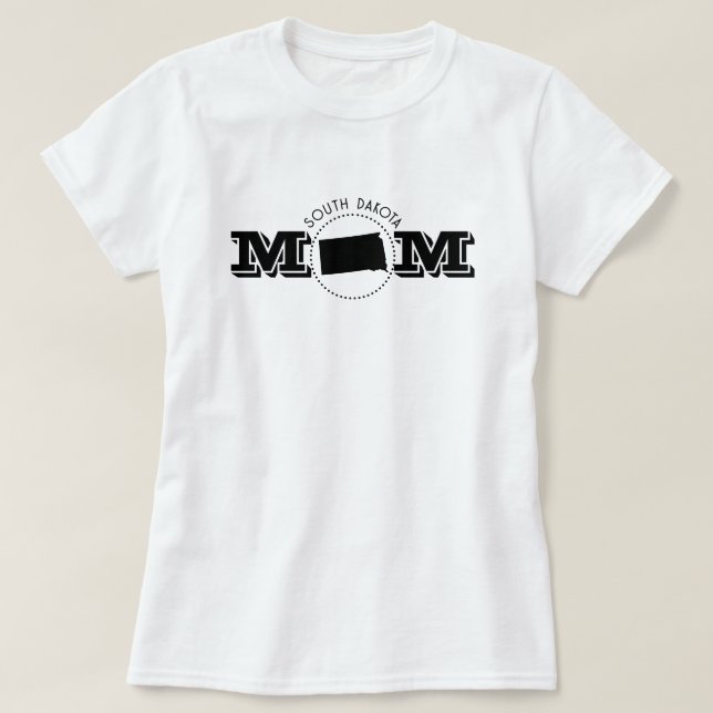 Camiseta South Dakota Mom  (Frente do Design)