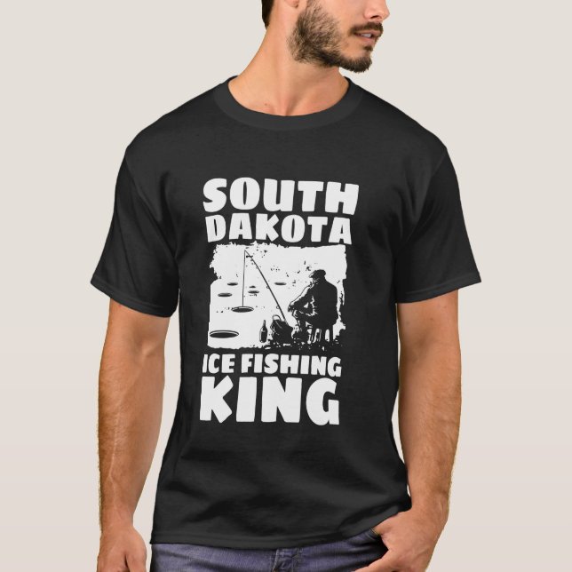 Camiseta South Dekota Ice Fishing King (Frente)