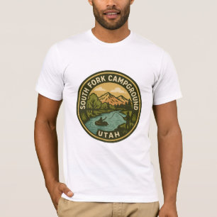 Camiseta South Fork Campground Utah Vintage Mountain & Rive