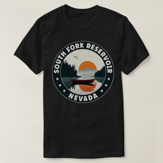 Camiseta South Fork Reservoir Nevada Sunset (Frente do Design)