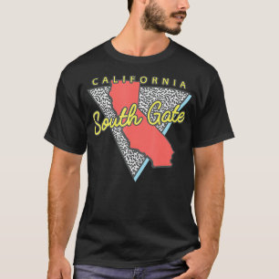 Camiseta South Gate California Retro Triangle CA