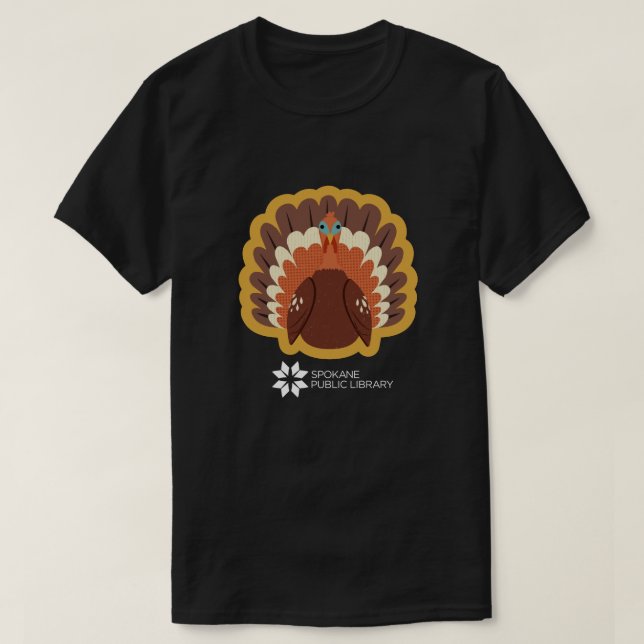 Camiseta South Hill Turkey Treetops Biblioteca T-Shirt (Frente do Design)
