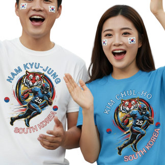 Camiseta South Korea Football Tiger Athlete Dynamic Graphic
