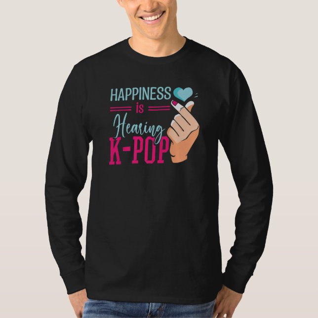 Camiseta South Korea K-Pop Heart Hand Symbol KPop Premium (Frente)