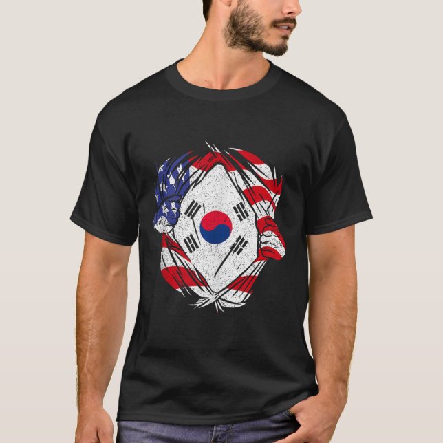 Camiseta South Korea Love South Korea Pride Korean Patriot  (Frente)