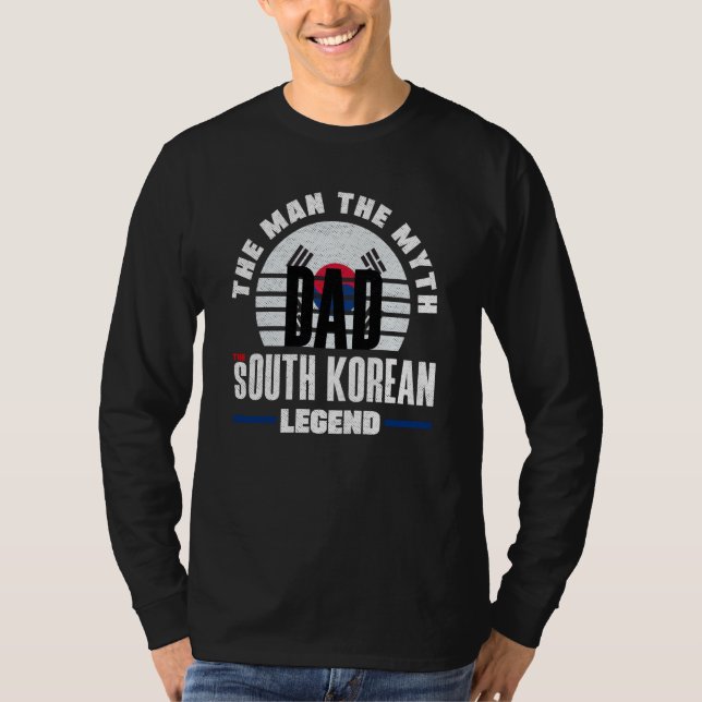 Camiseta South Korea South Korean South Korea Flag Fathers  (Frente)