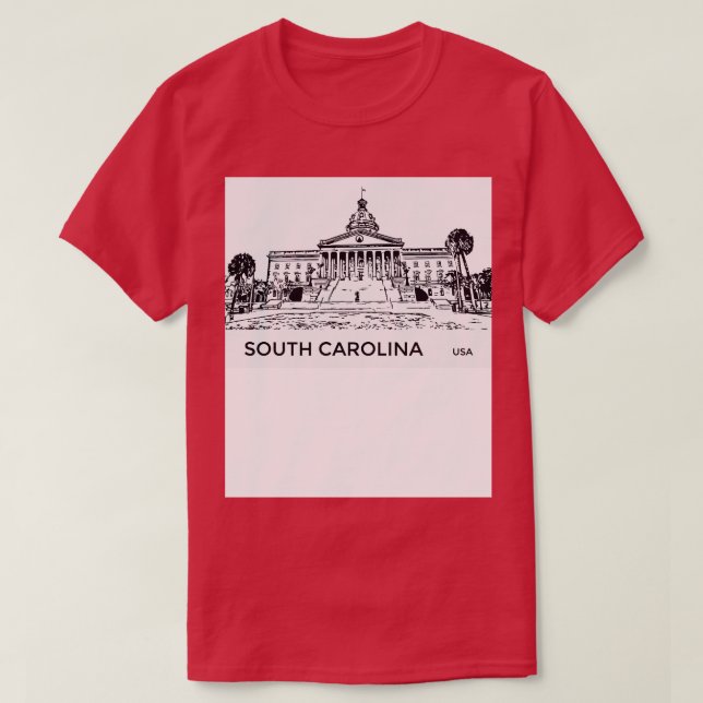 Camiseta South olina State EUA (Frente do Design)