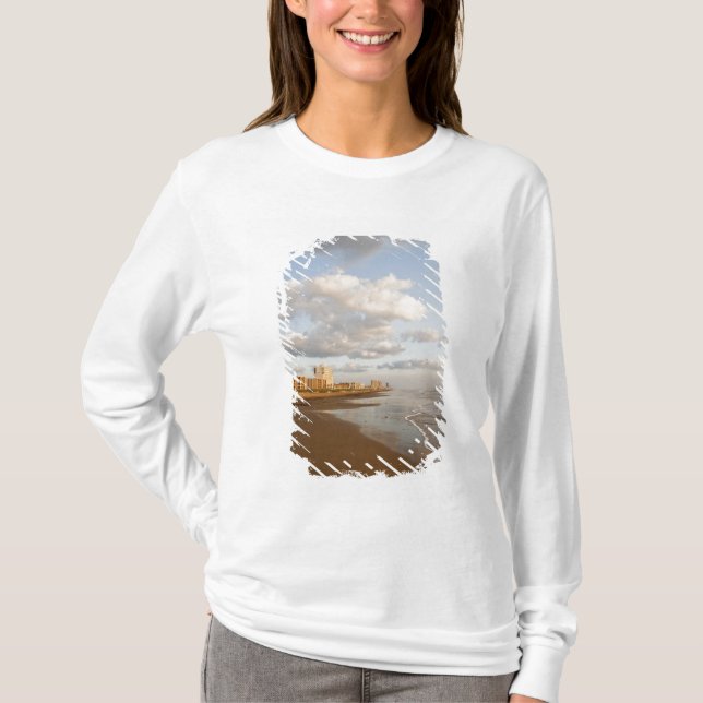 Camiseta South Padre Island, Texas, EUA, resort hotels, (Frente)
