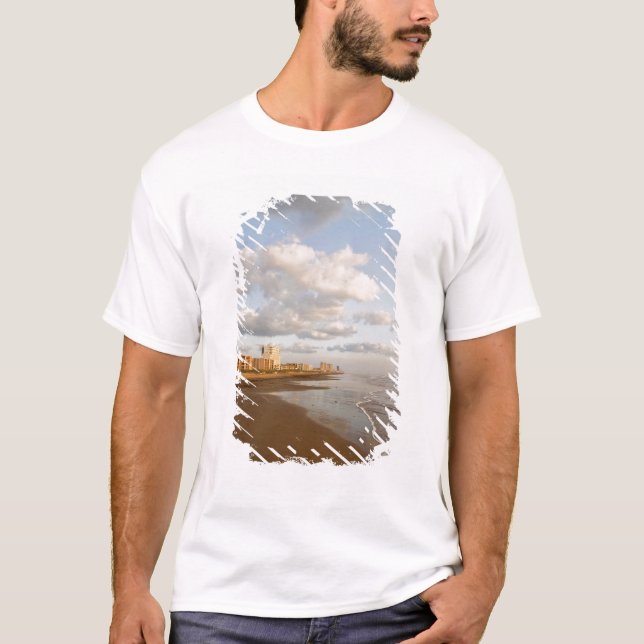 Camiseta South Padre Island, Texas, EUA, resort hotels, (Frente)