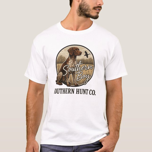 Camiseta Southern Boy Dog Hunting Adventure (Frente)