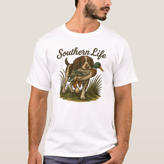 Camiseta Southern Life Duck Hunting Fishing (Frente)