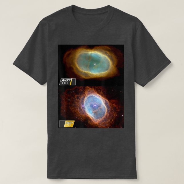 Camiseta Southern Ring Nebula NASA James Webb Space Telesco (Frente do Design)