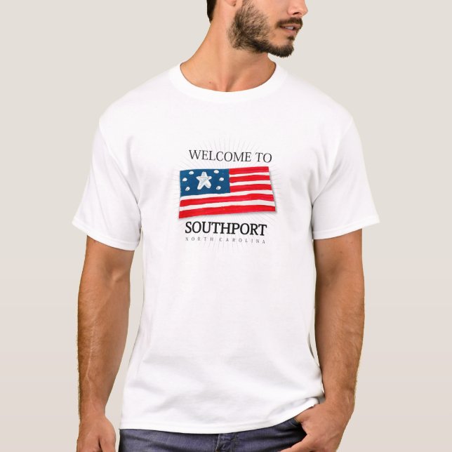 Camiseta Southport Carolina do Norte (Frente)