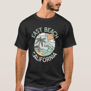 Camiseta Souv de Férias Tropicais de Praia de East Beach