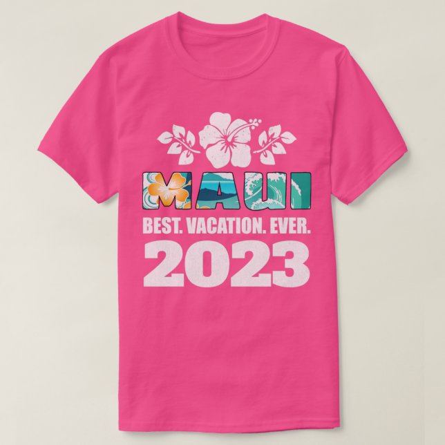 Camiseta Souve das melhores férias da família Maui de 2023 (Frente do Design)