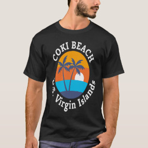 Camiseta Souve de férias de verão das Ilhas Virgens America