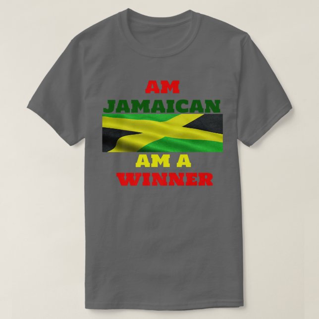 Camiseta Souvenir, bandeira de motivação jamaicana (Frente do Design)