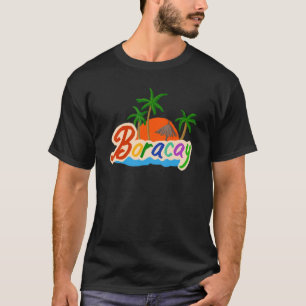 Camiseta Souvenir Boracay Filipinas para homens e mulheres