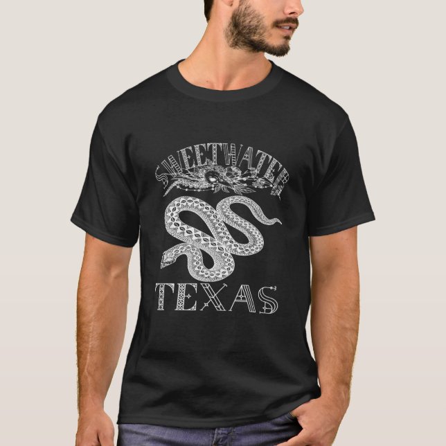 Camiseta Souvenir, Cobra do Texas, de água doce (Frente)