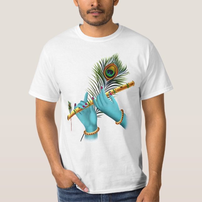 Camiseta Souvenir Connect Lord Krishna Janmashtami (Frente)