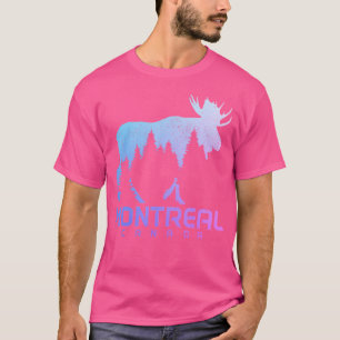 Camiseta Souvenir de Alce de Montreal Quebec Canadá