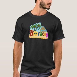 Camiseta Souvenir de Boracay Filipinas para mulheres mascul